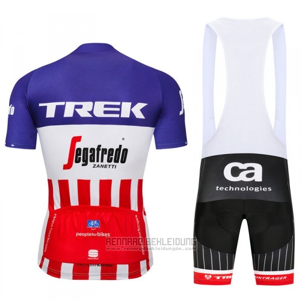 2018 Fahrradbekleidung Trek Segafredo Fuchsie Wei Rot Trikot Kurzarm Tragerhose - zum Schließen ins Bild klicken